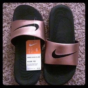 Nike Rose Gold Slides